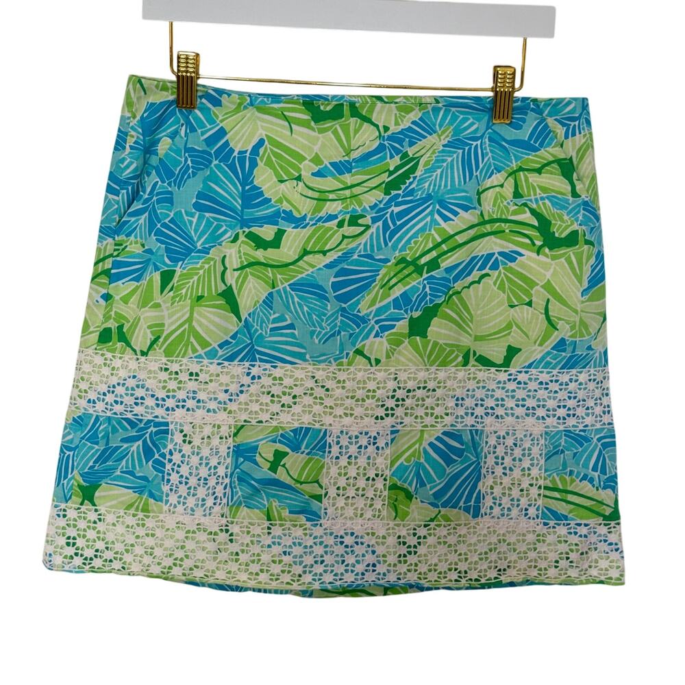Lilly Pulitzer Vintage Alligator Lace Skirt Size 6